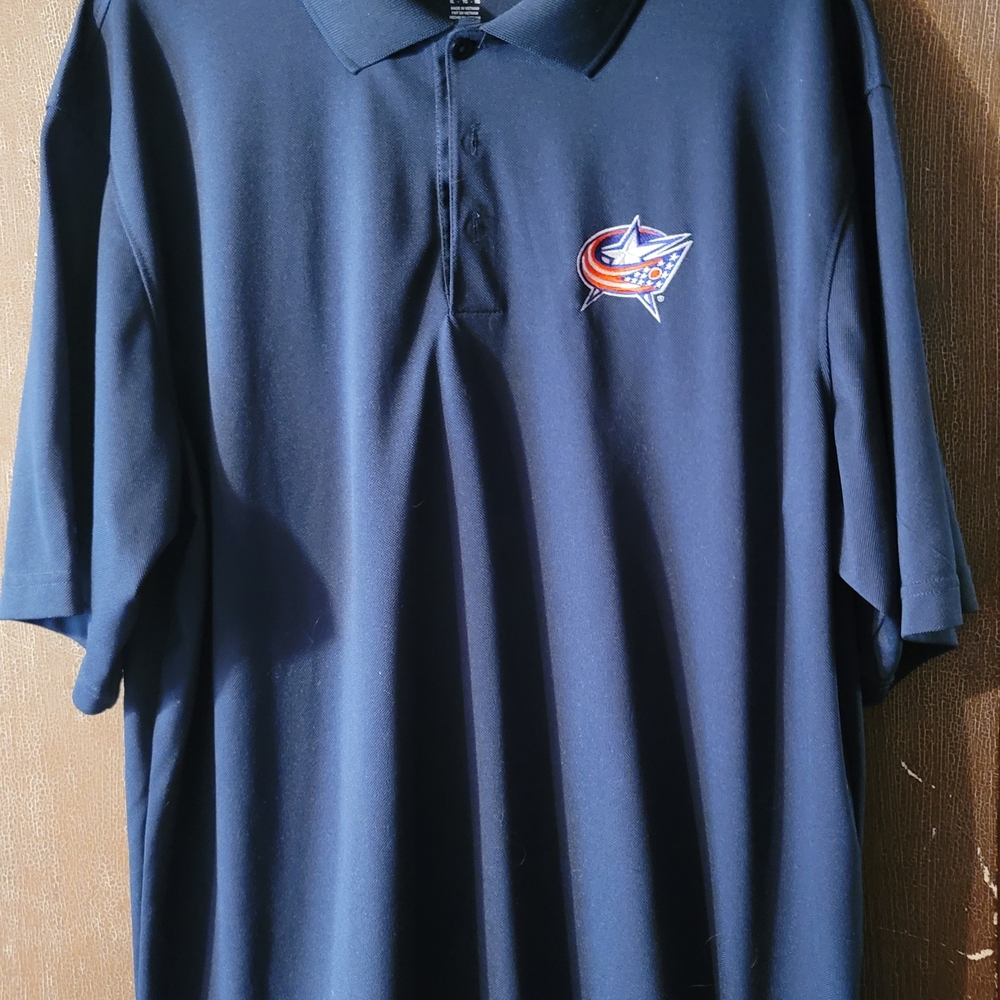 Antigua Columbus Blue Jackets Navy Polo XL